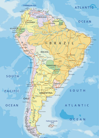 Mape Juzna Amerika okean Default Title