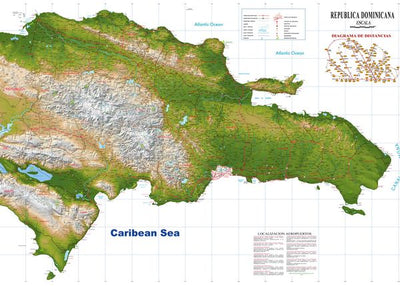 Mape Dominikana reljefna Default Title