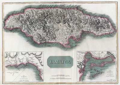 Mape Jamajka i reljef Default Title