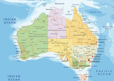 Mape Australija sarena Default Title