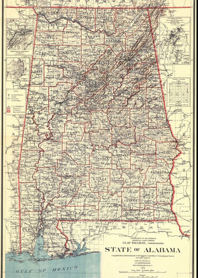 Mape Alabama prikaz gradova Default Title