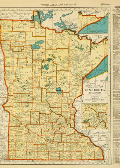 Mape Minesota sa regionima Default Title