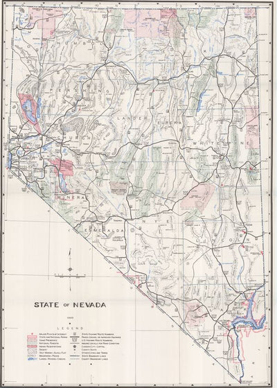 Mape Nevada prikaz puteva Default Title
