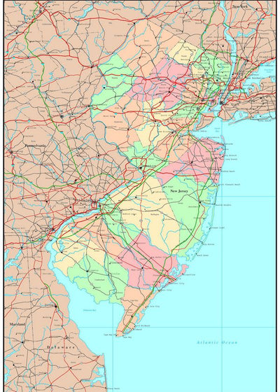 Mape New Jersey administrativna Default Title