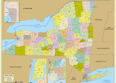 Mape Njujork prikaz regiona Default Title