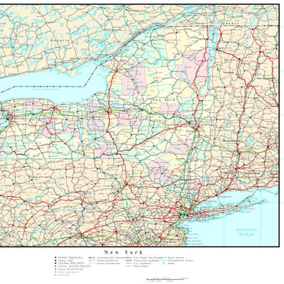 Mape Njujork prikaz svih puteva Default Title