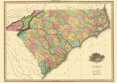 Mape Severna Karolina i Juzna Default Title