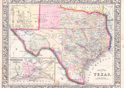 Mape Teksas istorijska mapa Default Title