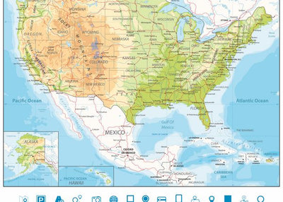 Mape USA i ikonice Default Title