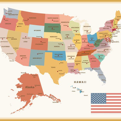 Mape USA zastava Default Title
