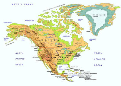 Mape severne Amerike bela pozadina Default Title