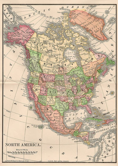 Mape severne Amerike i drzave Default Title