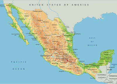 Mape Meksika sarena Default Title