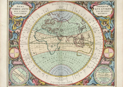 Anticke mape sveta beli krug Default Title
