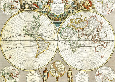 Anticke mape sveta beli krugovi Default Title