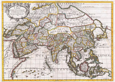 Istorijske mape bele boje Azija Default Title