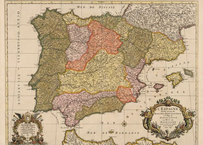 Istorijske mape stare i Spanija Default Title