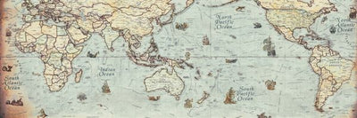 Istorijske mape sveta sarene Default Title