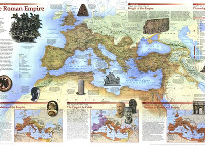 Nacionalna geografija mape rimskog carstva Default Title