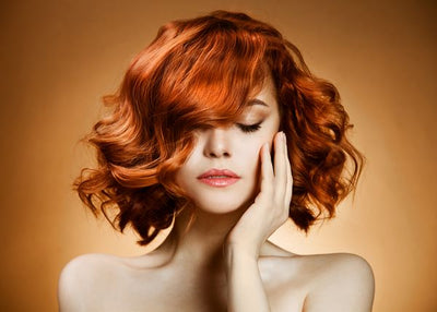 Kosa i lepota crvena boja narandzasta pozadina Default Title