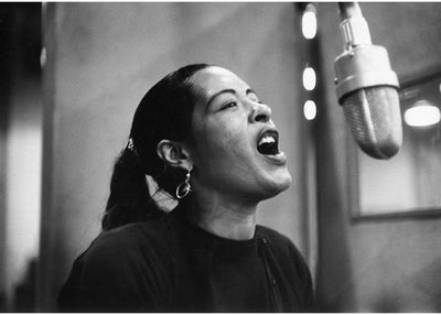Billie Holiday i mikrofon Default Title