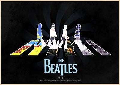 The Beatles crna pozadina Default Title