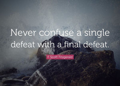Never confuse a single defeat Default Title
