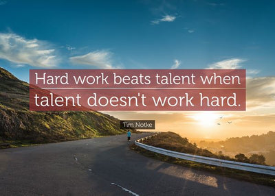 Hard work beats talent Default Title