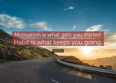 Motivation is what gets you started Default Title