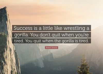 Success is a little like wrestling Default Title