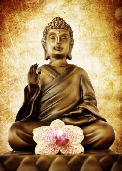 Budizam buda i cvet Default Title