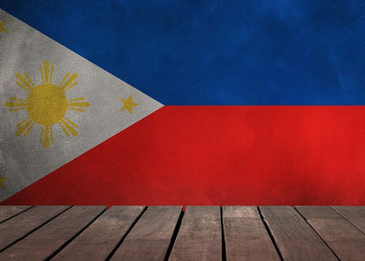Zastava Filipina i drvena podloga Default Title
