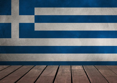 Zastava Grcke i drvena podloga Default Title