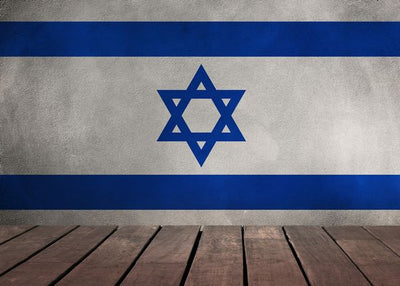 Zastava Izraela i drvena podloga Default Title