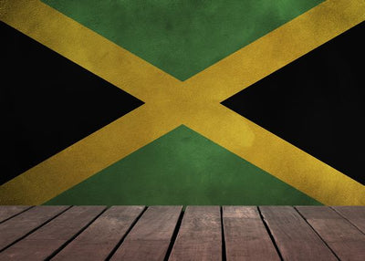 Zastava Jamajke i drvena podloga Default Title