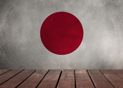 Zastava Japana i drvena podloga Default Title