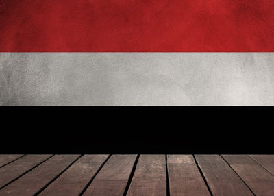 Zastava Jemena i drvena podloga Default Title