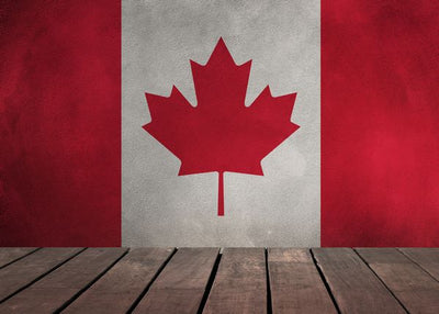 Zastava Kanade i drvena podloga Default Title