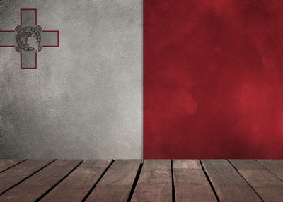 Zastava Malte i drvena podloga Default Title