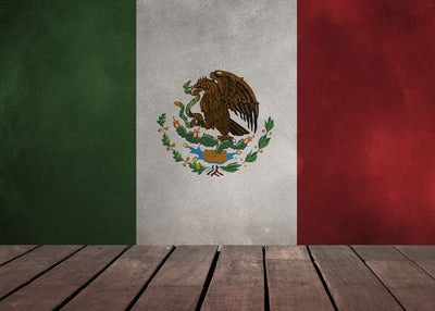 Zastava Mexica i drvena podloga Default Title