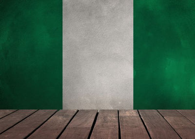 Zastava Nigerije i drvena podloga Default Title