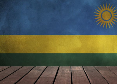Zastava Ruande i drvena podloga Default Title