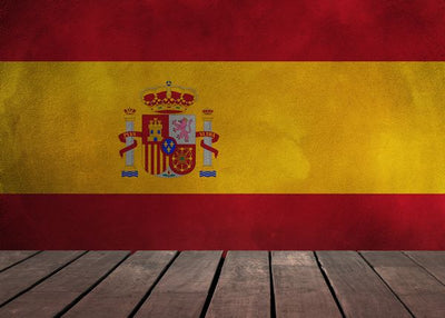 Zastava Spanije i drvena podloga Default Title