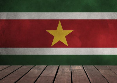 Zastava Suriname i drvena podloga Default Title