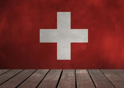 Zastava Svajcarske i drvena podloga Default Title