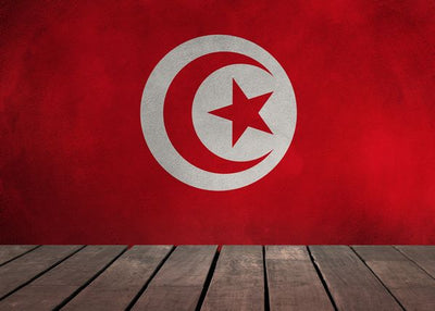 Zastava Tunisa i drvena podloga Default Title