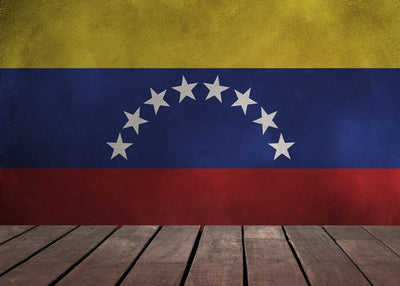 Zastava Venecuele i drvena podloga Default Title