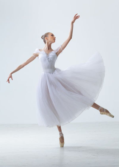 Baletski plesaci bela haljina duza haljina Default Title