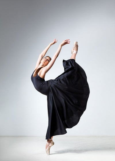 Moderni balet crna duga haljina Default Title