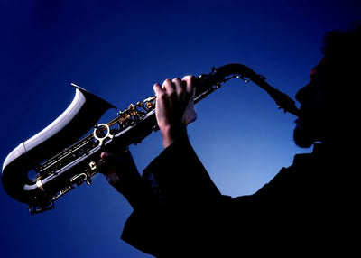 Saksofoni plava pozadina Default Title